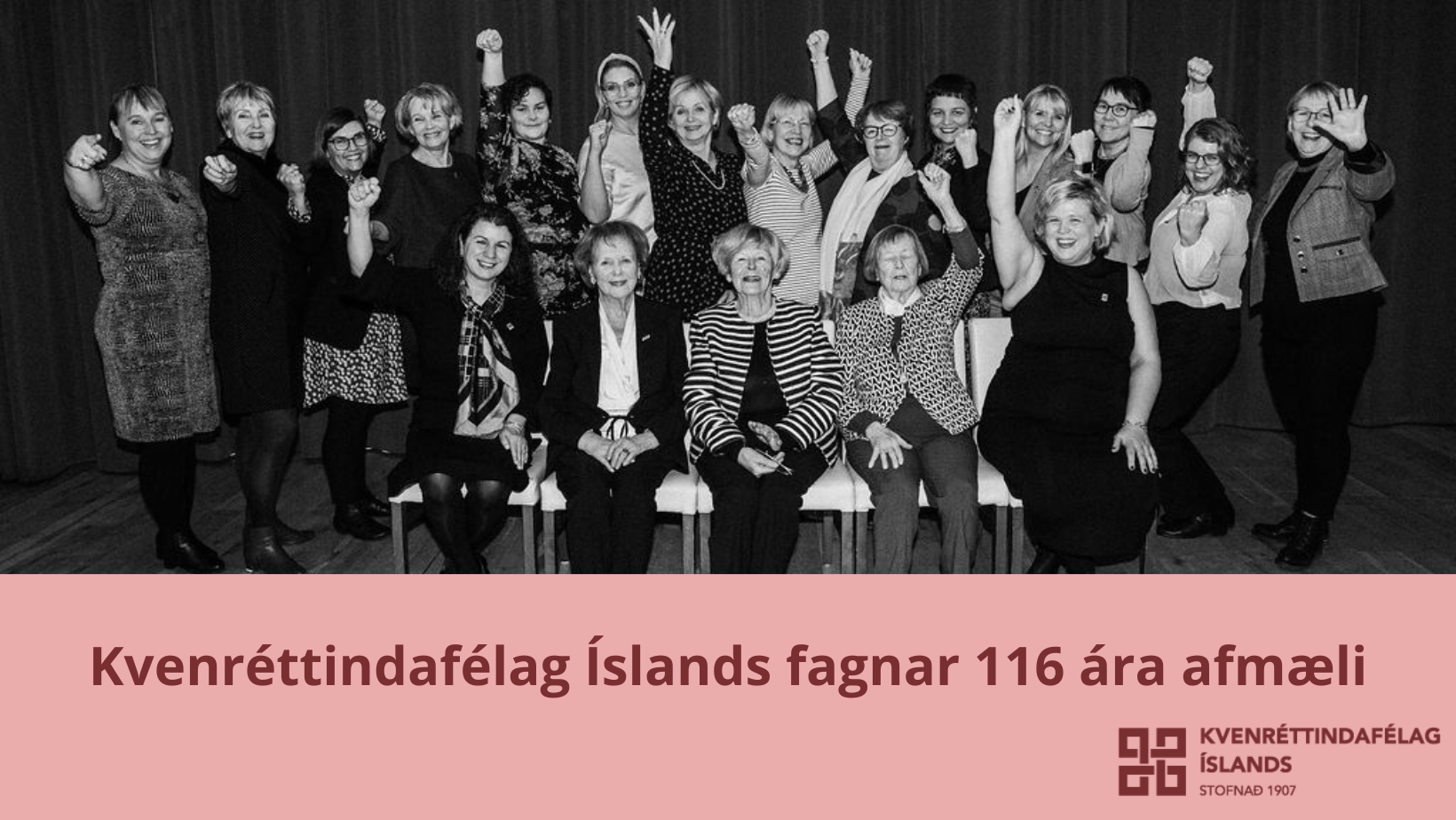 Kvenréttindafélag Íslands fagnar 116 ára afmæli
